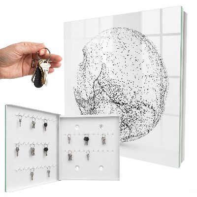 Key cabinet for wall Abstract space