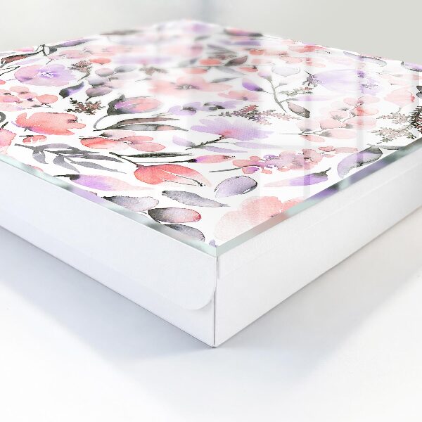 Key storage box Pastel flowers