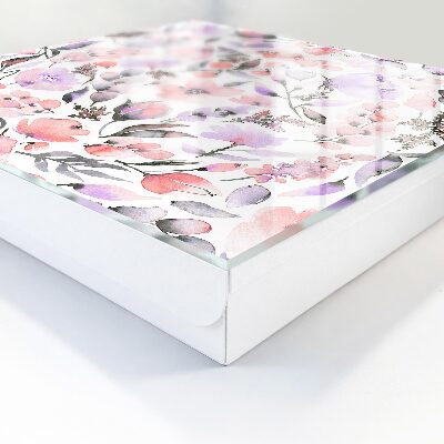 Key storage box Pastel flowers