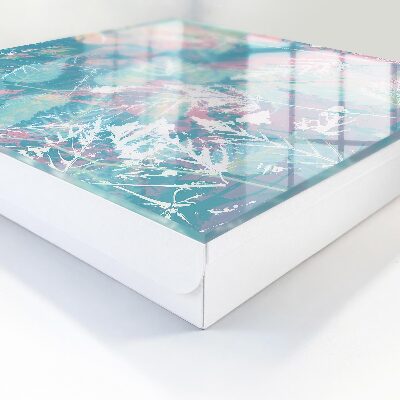 Key cabinet for wall Pastel leaves