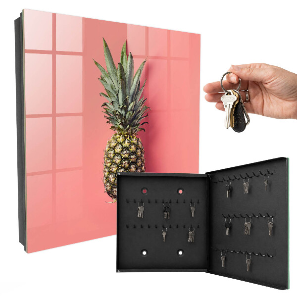 Key storage box Exotic pineapple