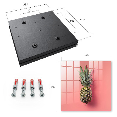 Key storage box Exotic pineapple
