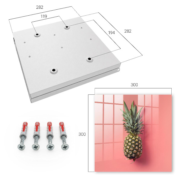 Key storage box Exotic pineapple