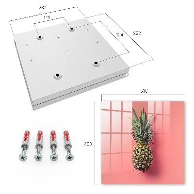 Key storage box Exotic pineapple