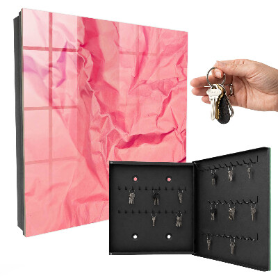 Key storage box Pink texture