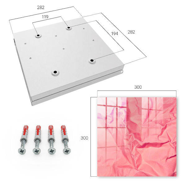 Key storage box Pink texture