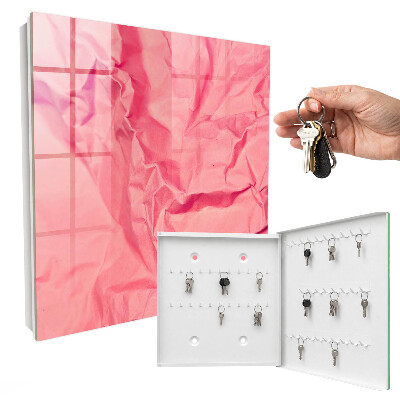 Key storage box Pink texture