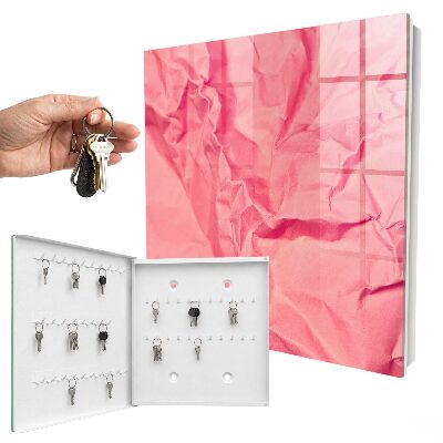 Key storage box Pink texture