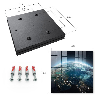 Key cabinet for wall Night Earth
