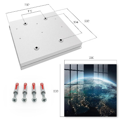 Key cabinet for wall Night Earth