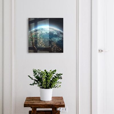 Key cabinet for wall Night Earth