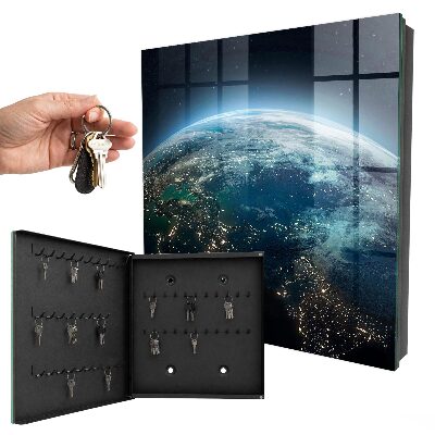 Key cabinet for wall Night Earth