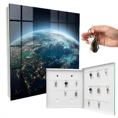 Key cabinet for wall Night Earth