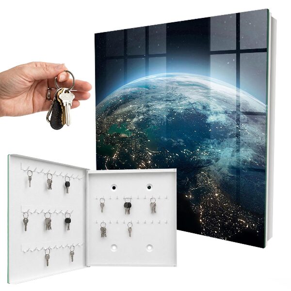 Key cabinet for wall Night Earth