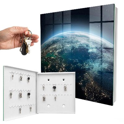 Key cabinet for wall Night Earth