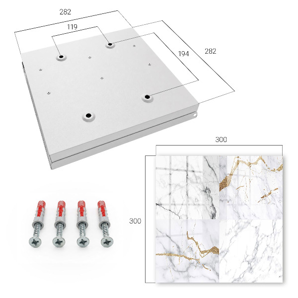 Key box Marble pattern