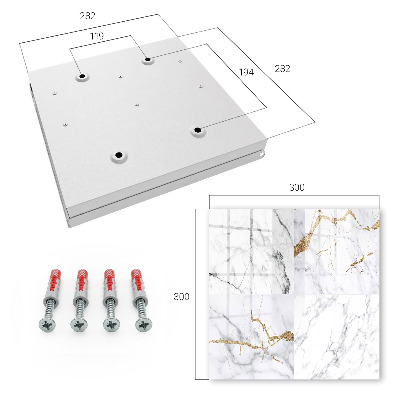 Key box Marble pattern