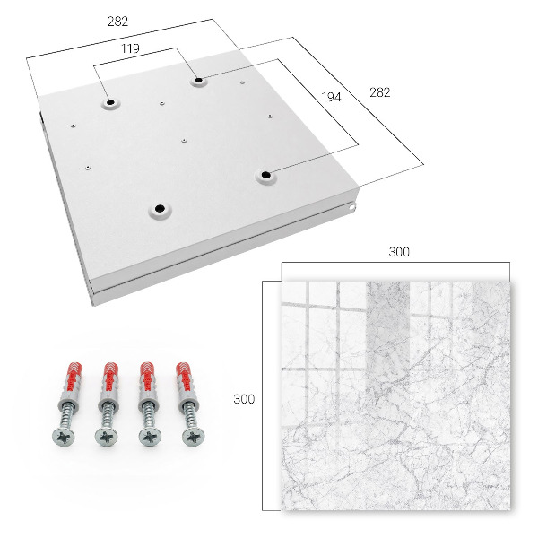 Key storage box Marble elegance