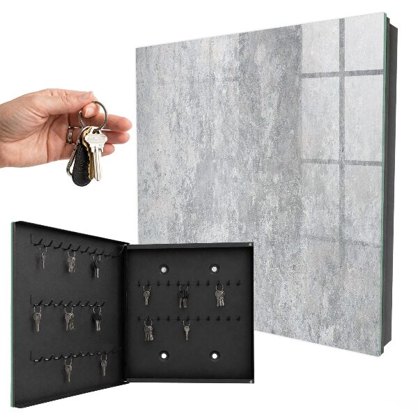Key cabinet for wall Concrete pattern