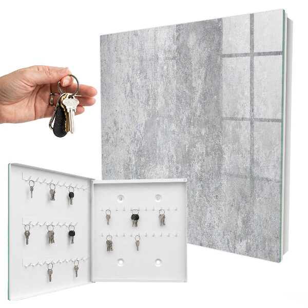 Key cabinet for wall Concrete pattern