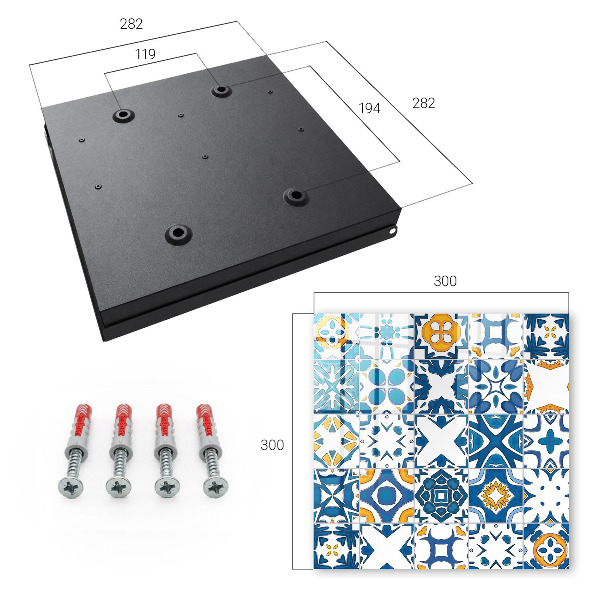 Key storage box Geometric patterns