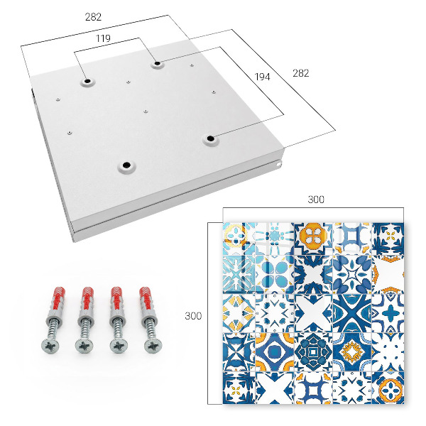 Key storage box Geometric patterns
