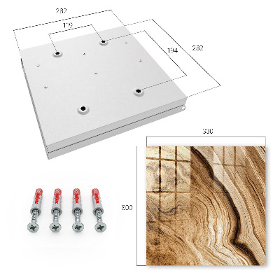 Key cabinet for wall Wooden waves