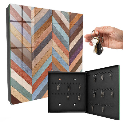 Key storage box Herringbone style