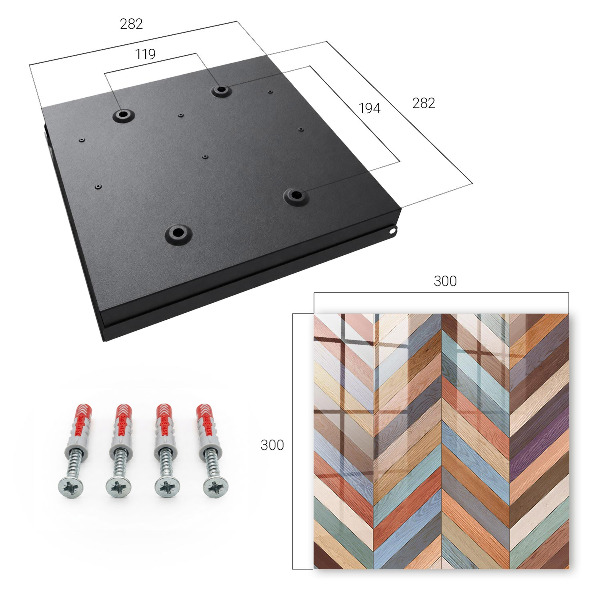 Key storage box Herringbone style