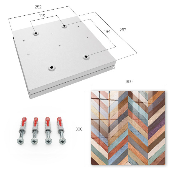 Key storage box Herringbone style