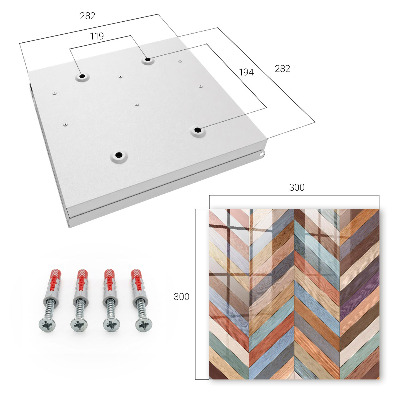 Key storage box Herringbone style