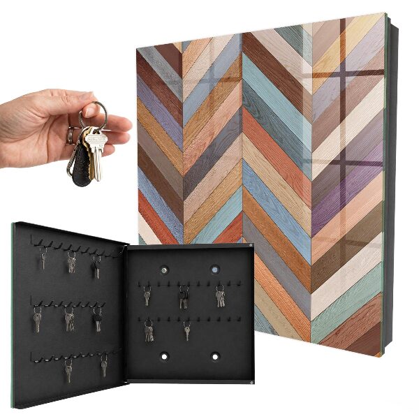 Key storage box Herringbone style