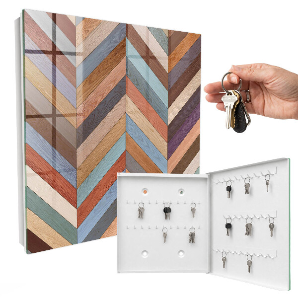 Key storage box Herringbone style