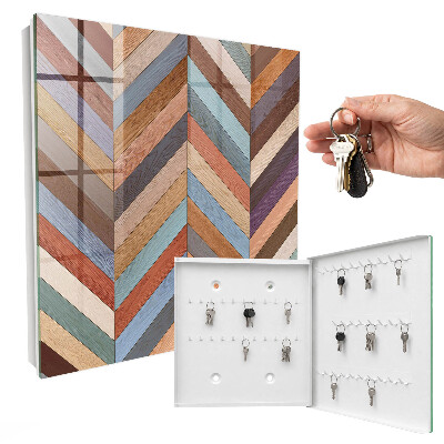 Key storage box Herringbone style