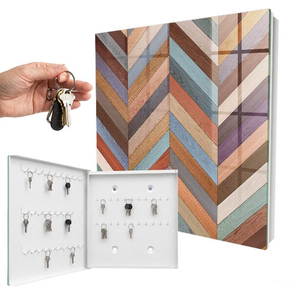 Key storage box Herringbone style