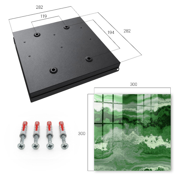 Key cabinet for wall Green structure