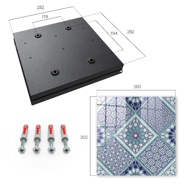 Key box Geometric pattern