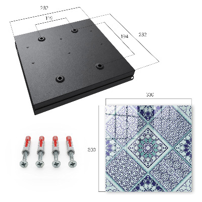 Key box Geometric pattern