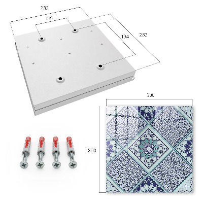 Key box Geometric pattern