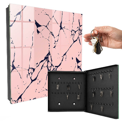 Key storage box Marble mosaic