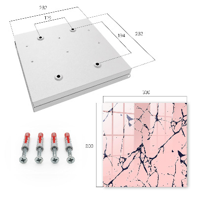 Key storage box Marble mosaic