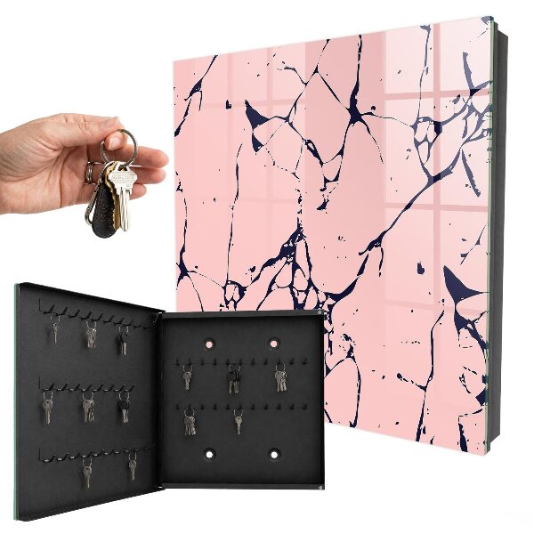 Key storage box Marble mosaic