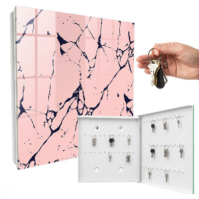 Key storage box Marble mosaic