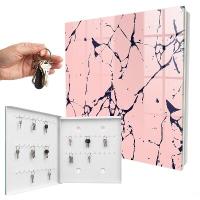 Key storage box Marble mosaic