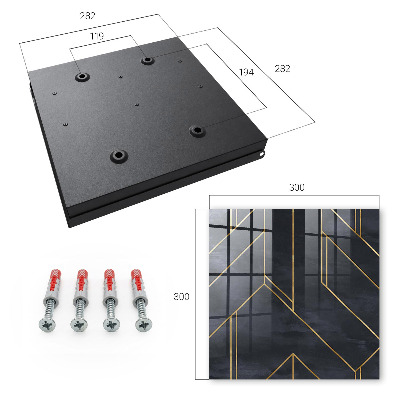 Key cabinet for wall Geometric structure