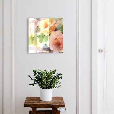 Key storage box Floral motif