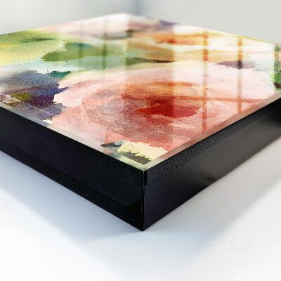 Key storage box Floral motif