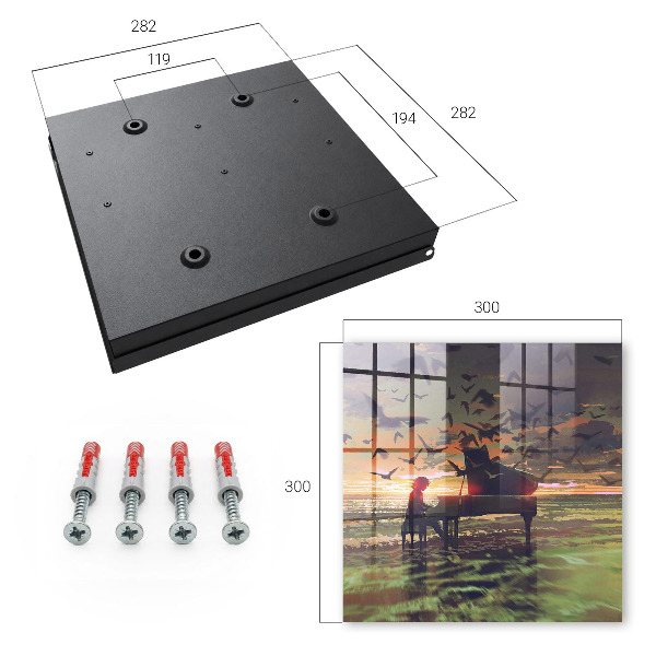 Key cabinet for wall Harmony of nature