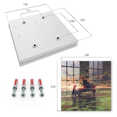 Key cabinet for wall Harmony of nature