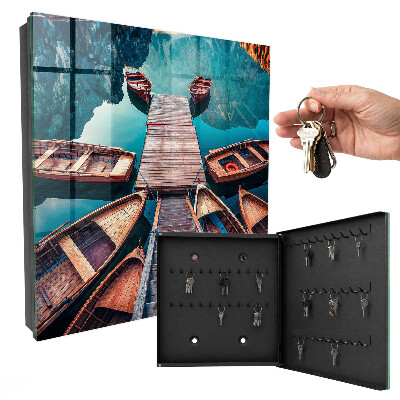 Key storage box Mountain landscape